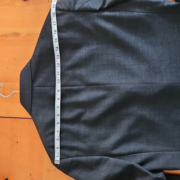 David Taylor men's size 38R black 45% wool 55% polyester blazer suit jacket - Picture 8 of 8